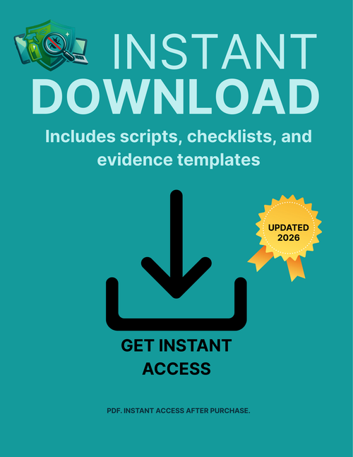 Scam Repellent Quick Guide (Free PDF Download)